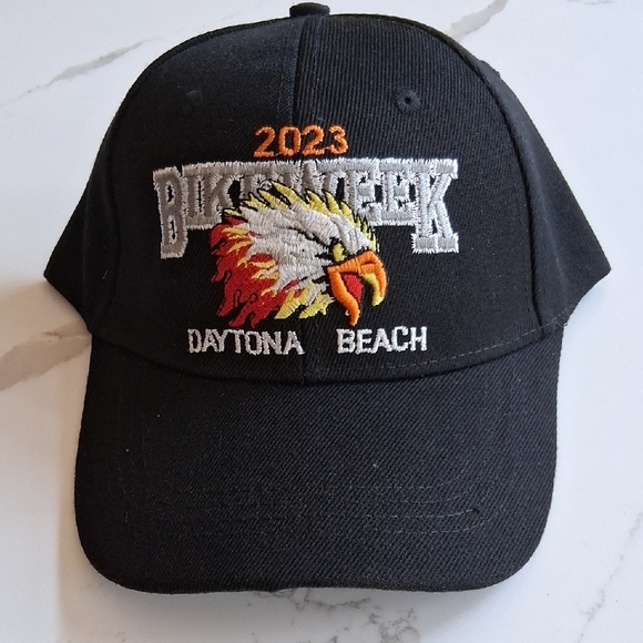 Black Daytona Beach Bike Week 2023 Cap - Picture 1 of 4